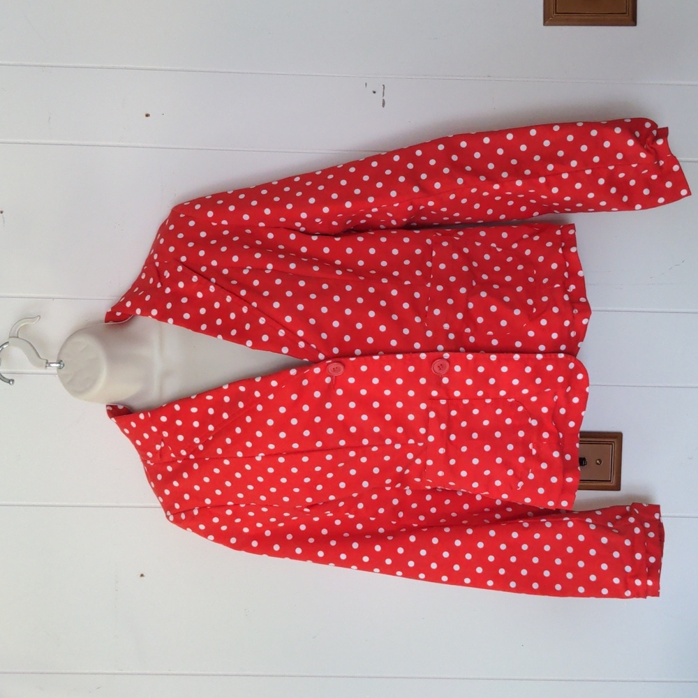 Pretty face polkadot blazer size medium